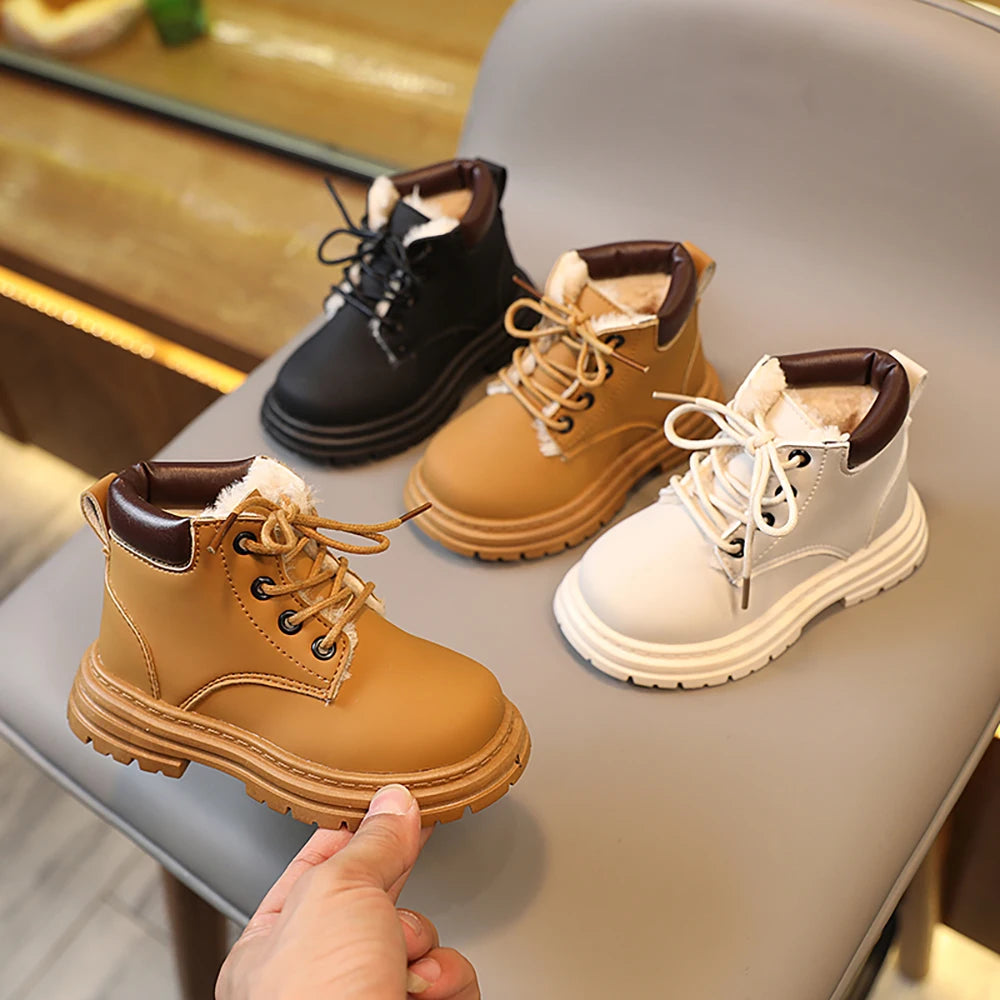 Bottines Enfant Fourrées – Intérieur chaud & moelleux